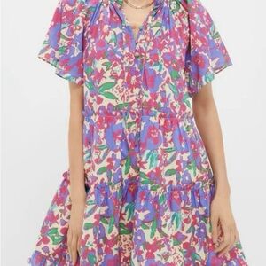 Vibrant Floral Mini Dress - NWT